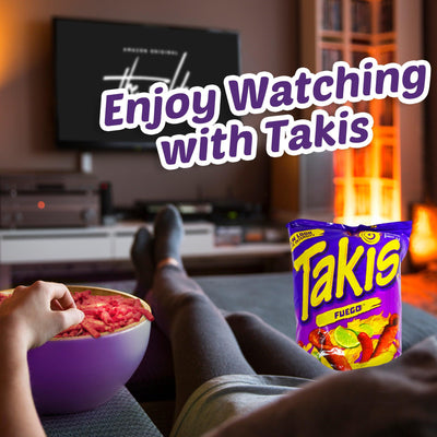 Barcel Takis Fuego Hot Chili Pepper & Lime Tortilla Chips Oz