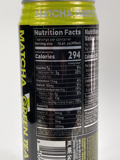 Bubble Tea Inotea Matcha Green Tea Latte Bubble Tea Ready to Drink in a can. Matcha Green Tea Latte with Boba 16.6 oz Can(Pack of 6) (Matcha Green Tea Latte) - Mighty Depot