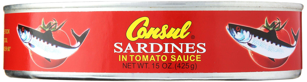 Consul Sardines in Tomato Sauce, 15 oz - Mighty Depot