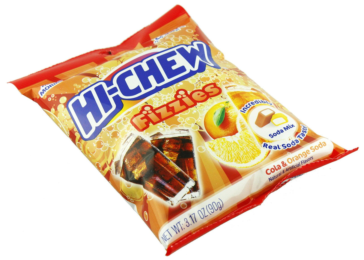 Hi-Chew Fizzies Mix, Cola & Orange Soda, 3.17 oz - Mighty Depot
