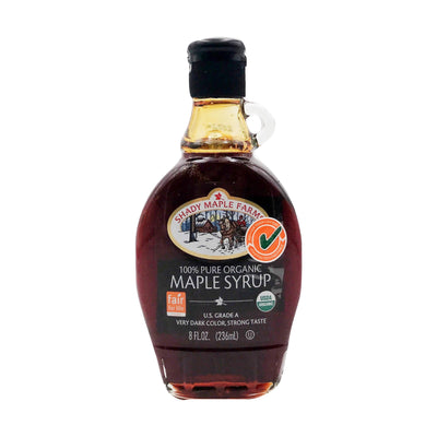 SHADY MAPLE FARMS Organic Very Dark Maple Syrup, 8 FZ