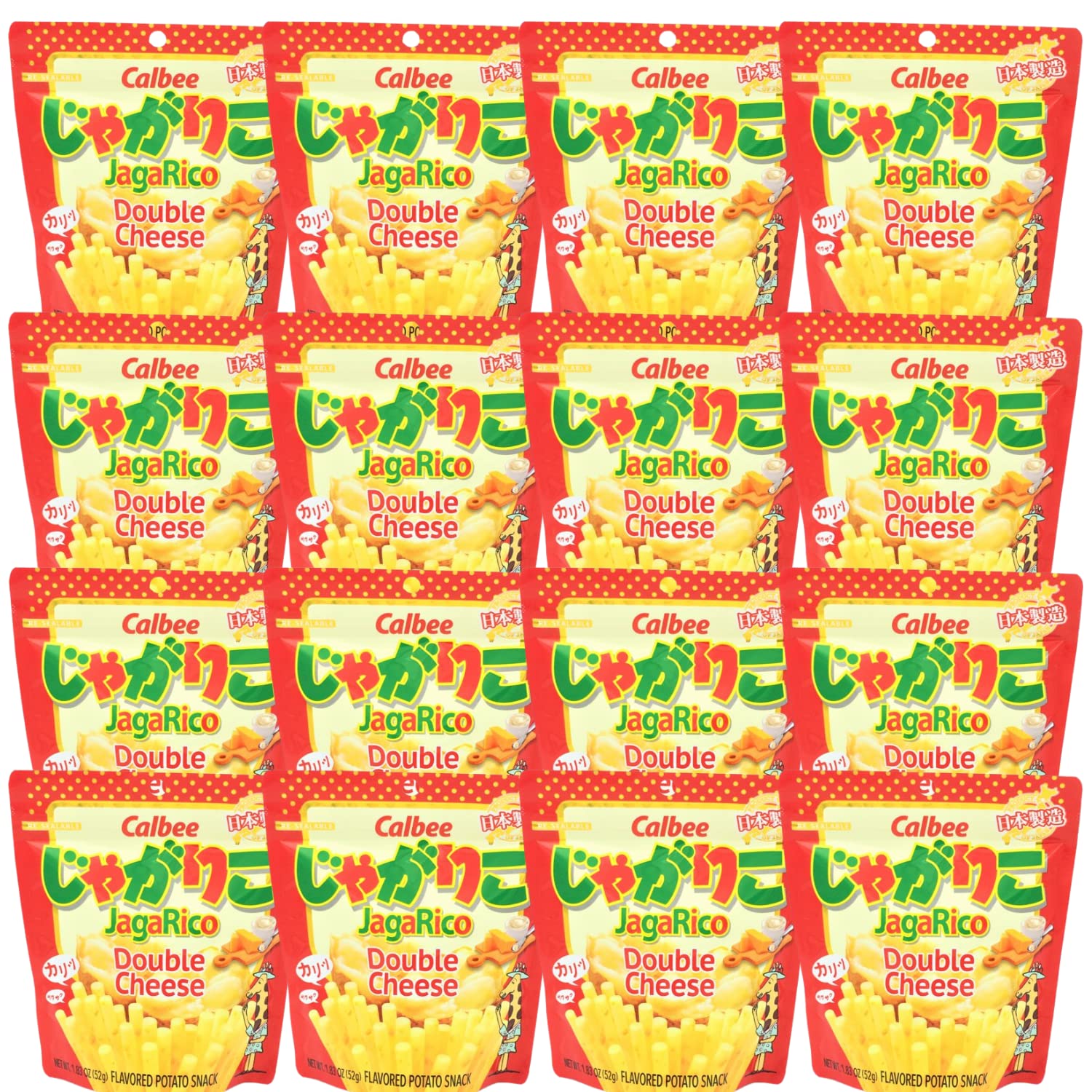 Calbee Japan Jagarico Sticks Double Cheese (pack of 12)
