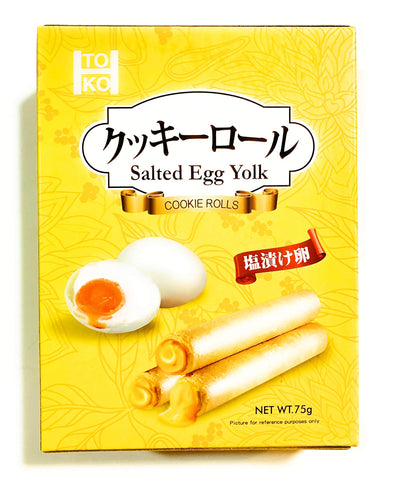 Toko Salted Egg Yolk Cookie Rolls 2.64 Oz(2 Pack)