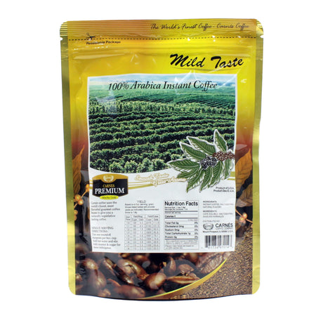 Carnes Premium Instant Coffee 100% Arabica Coffee 2.5oz (71g) - Mighty Depot
