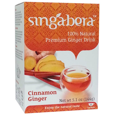 Singabera Ginger Drink - Lemon Ginger Flavor 6.3 oz (Pack of 3)