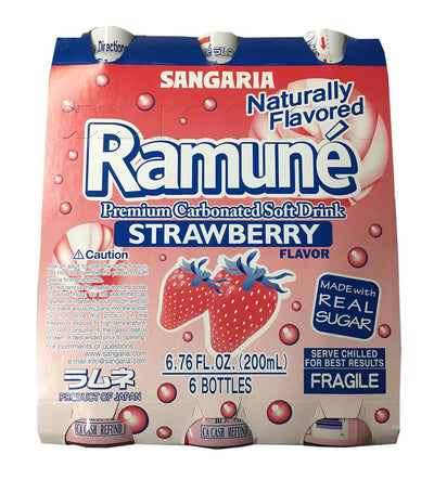 Sangaria Ramune Premium Carbonated Soft Drink 6.76 fl oz per Bottle
