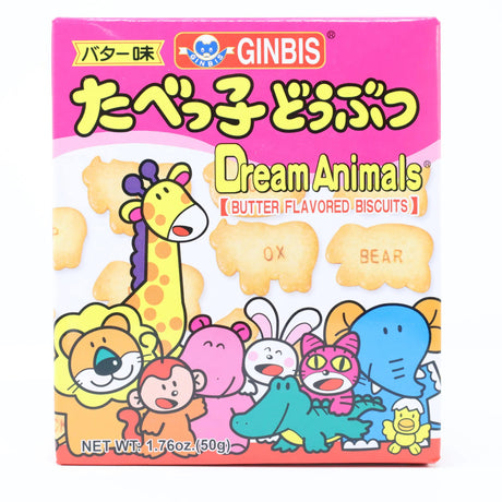 Ginbis Animal Biscuits Butter - Mighty Depot