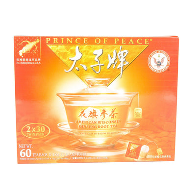 Prince of Peace American Wisconsin Ginseng Root Tea (2 boxes x 30 teabags each)