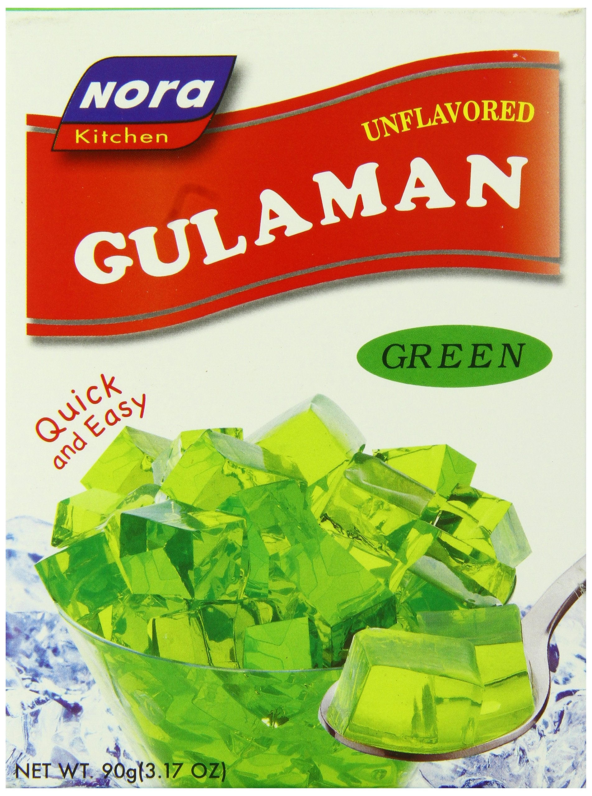 Nora Gulaman Jelly, Green, Unflavored, 3.17-Ounce