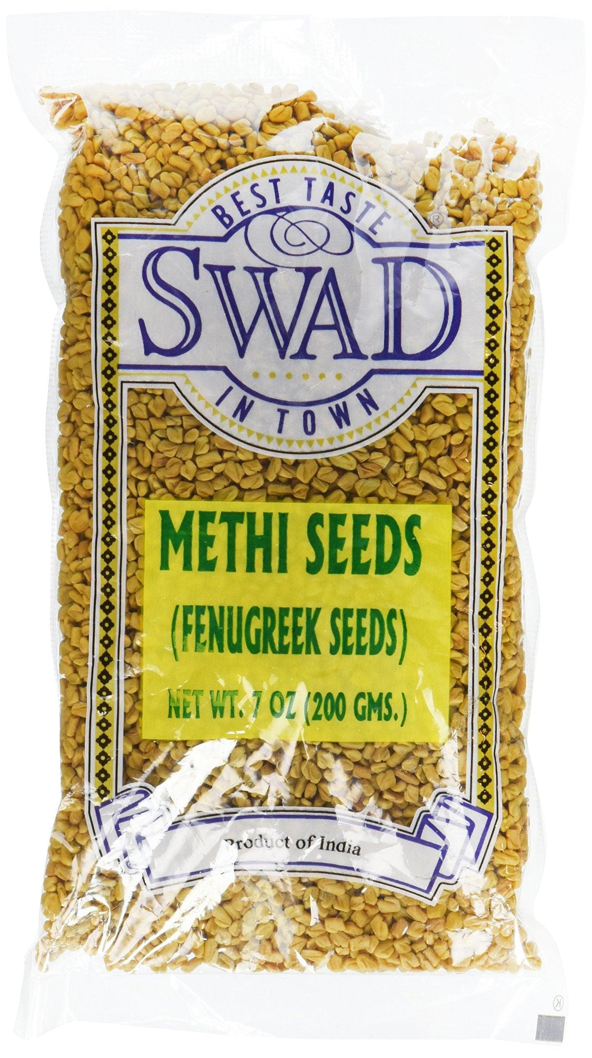 Swad Fenugreek (Methi) Seeds 7oz- Indian Grocery,spice - Mighty Depot