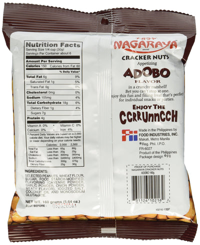 Nagaraya Cracker Nuts Adobo 5.64 Oz