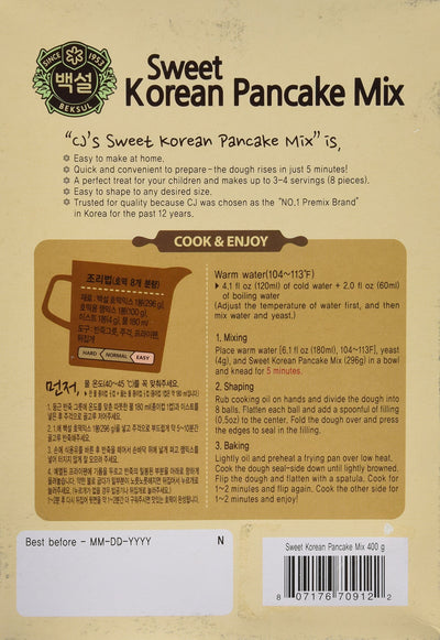 Korean Sweet Pancake Mix, Hotteok (14.10 oz) By Beksul