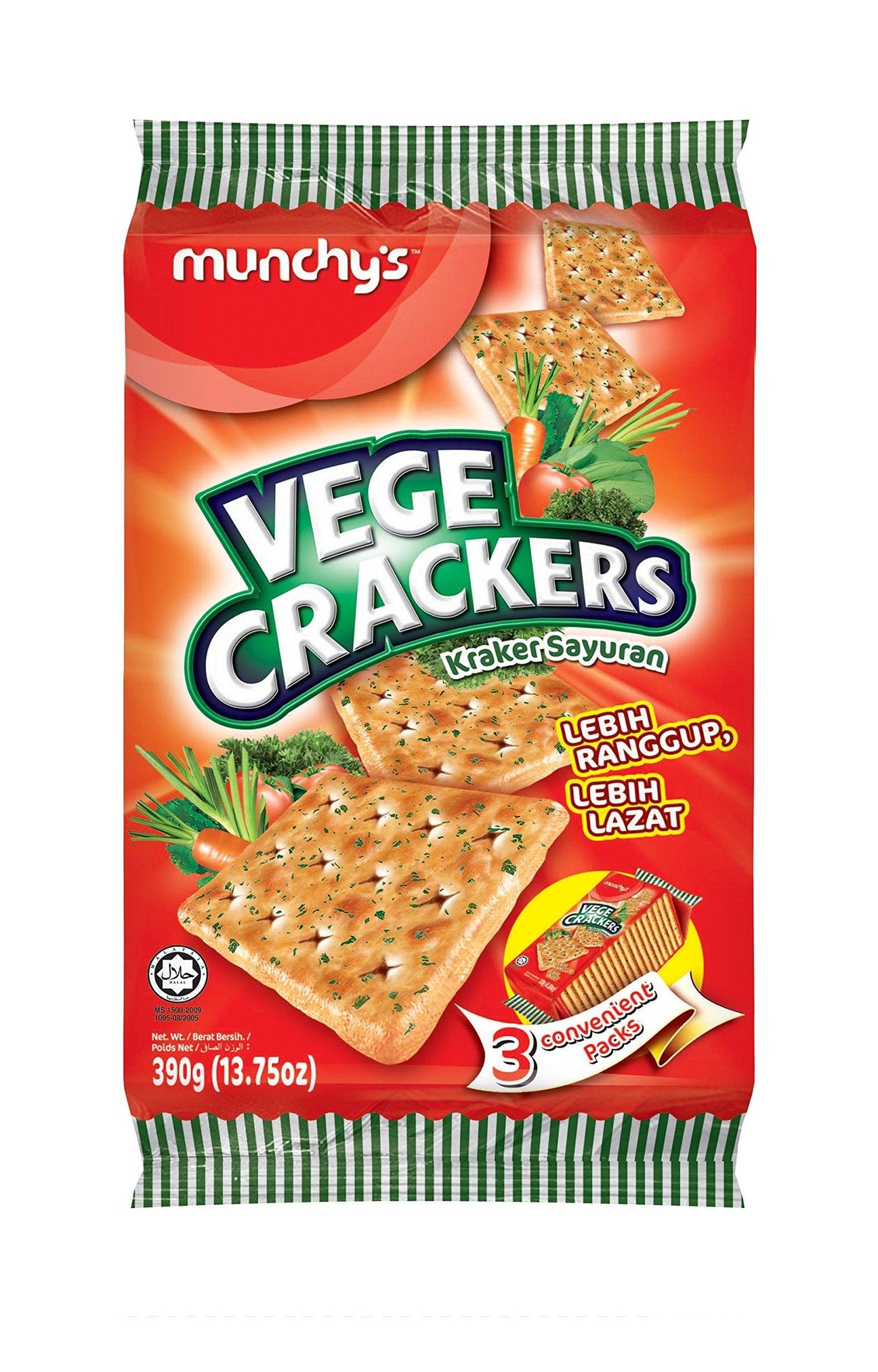 Munchy's Vege Crackers (2 Pack) - Mighty Depot