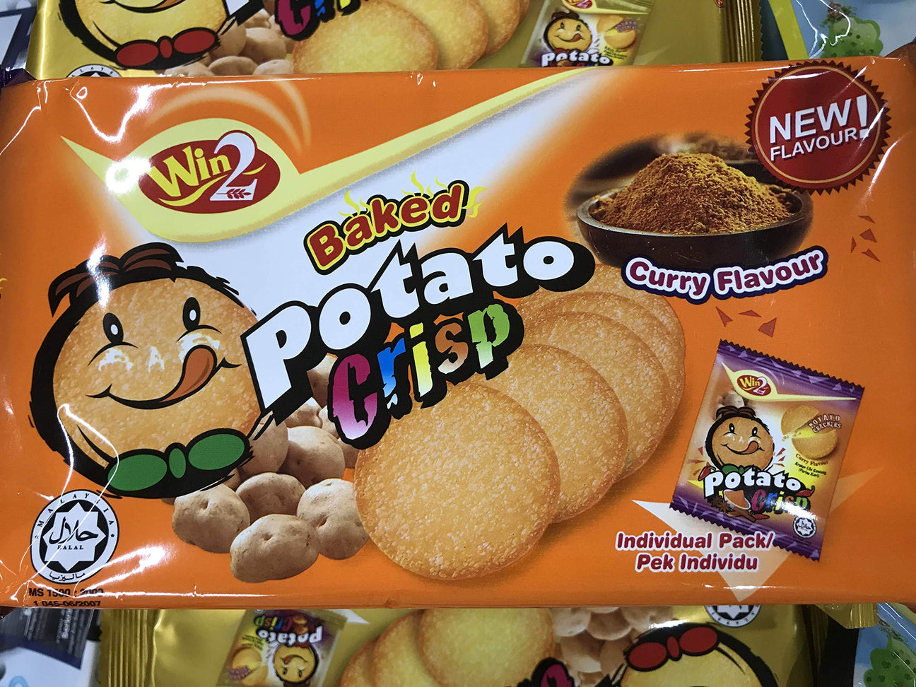 Win2 Baked Potato Crisp Curry 4.23 oz - Pack of 2 - Mighty Depot