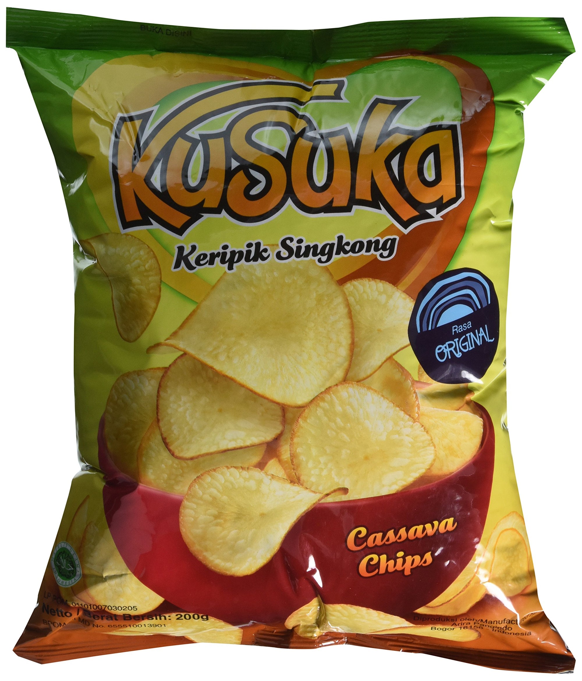 Kusuka Cassava Chips, Original, 8 Ounce