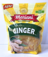 Mariani Crystallized Ginger - 6 ounce Package of Candied Ginger also called Crystalized Ginger - Mighty Depot