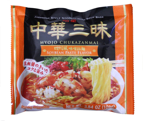 Myojo Chukazanmai Instant Ramen Miso Soybean Paste Flavor, 3.84-Ounce (Pack of 6) - Mighty Depot