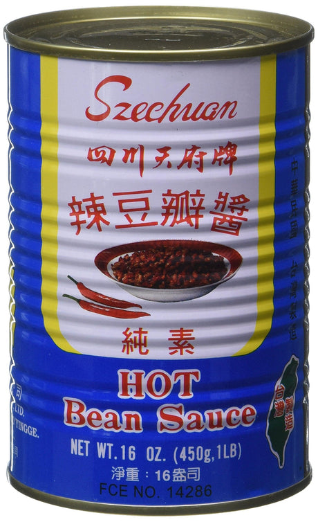 Szechuan Hot Bean Sauce, 16 Ounce - Mighty Depot