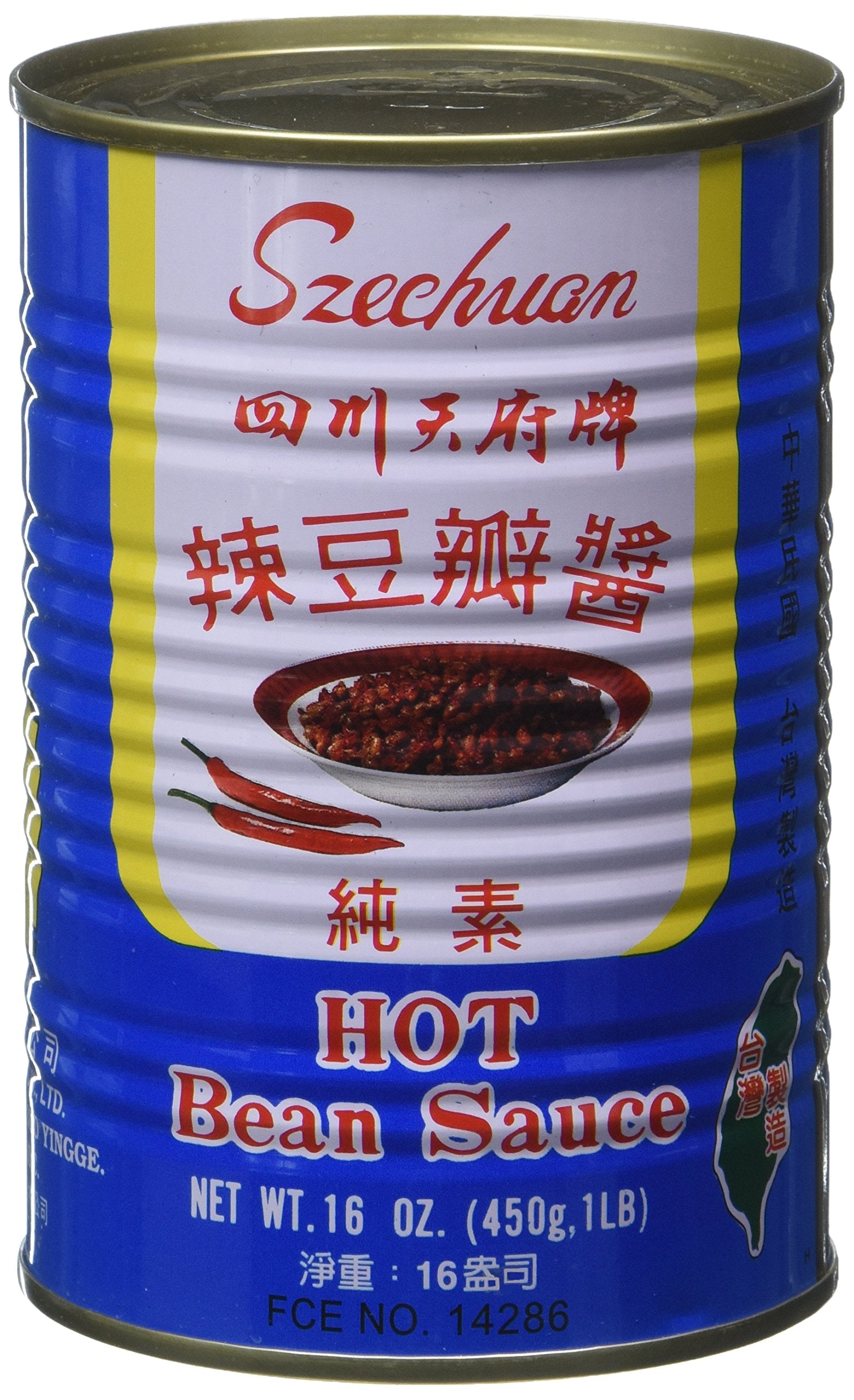 Szechuan Hot Bean Sauce, 16 Ounce