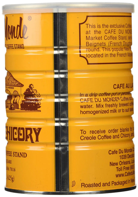 Half a Dozen Cans (6 Cans) of Coffee Du Monde - 15 oz. cans - Mighty Depot