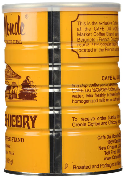 Half a Dozen Cans (6 Cans) of Coffee Du Monde - 15 oz. cans