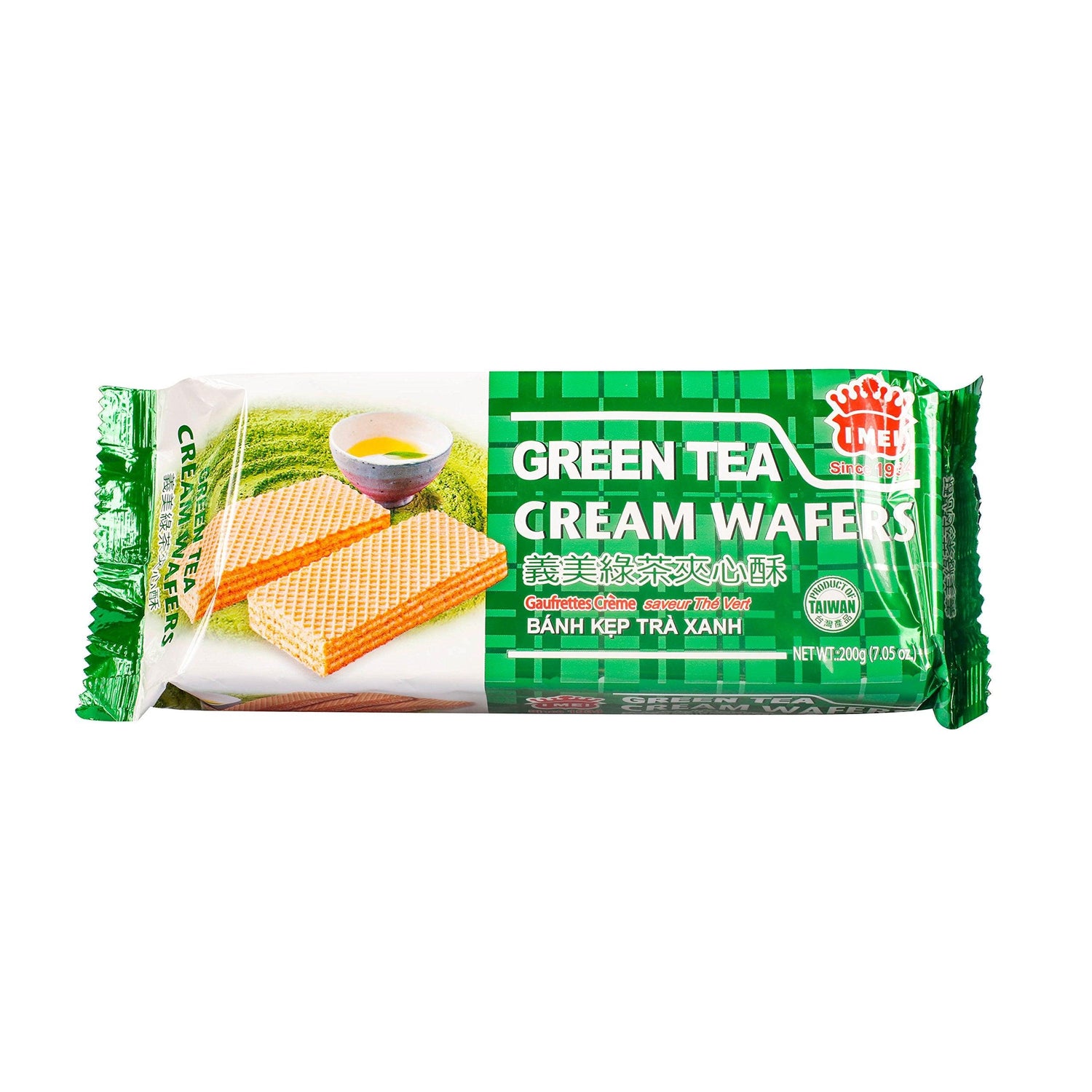 Mei Cream Wafer, Green Tea, 7.05 Ounce - Mighty Depot