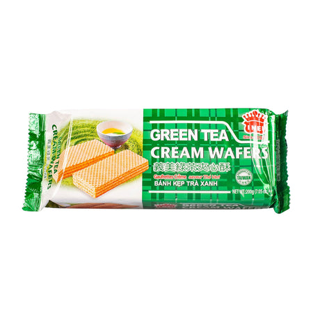 Mei Cream Wafer, Green Tea, 7.05 Ounce - Mighty Depot