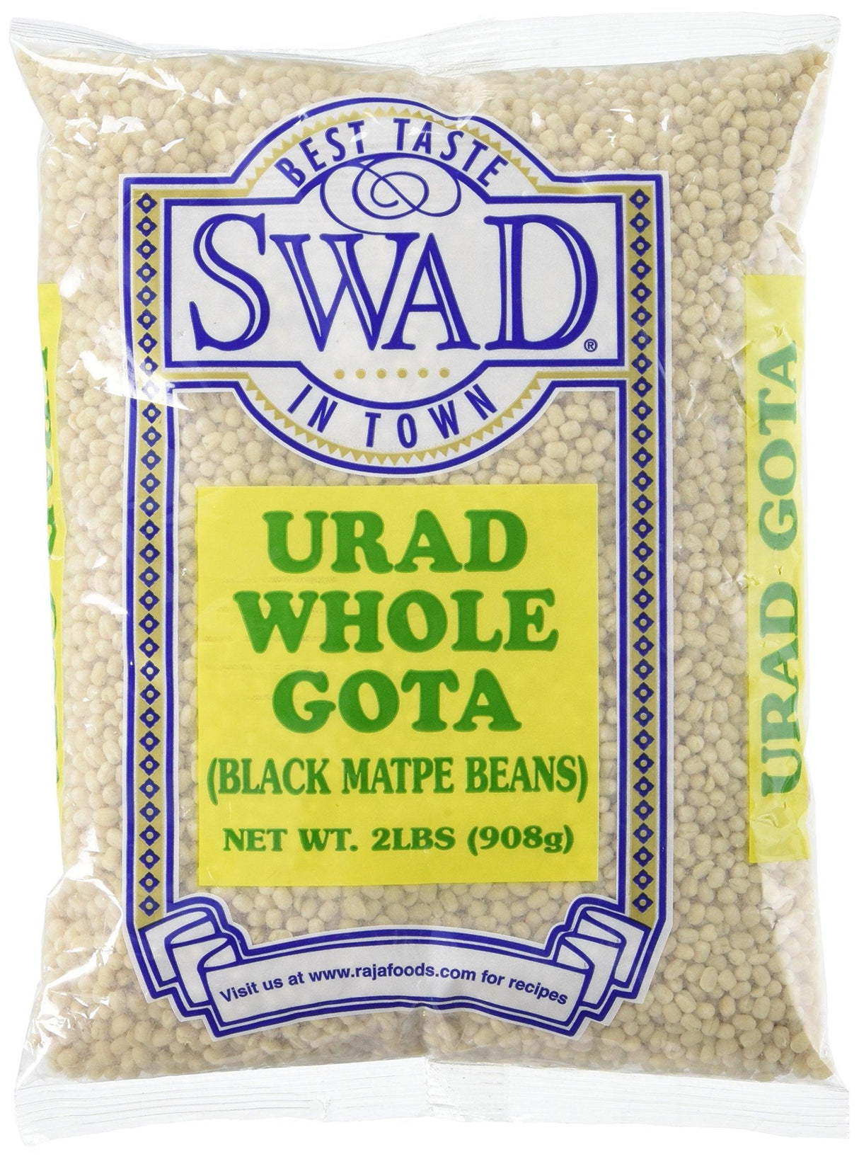 Great Bazaar Swad Urad Whole Dal, White, 2 Pound - Mighty Depot
