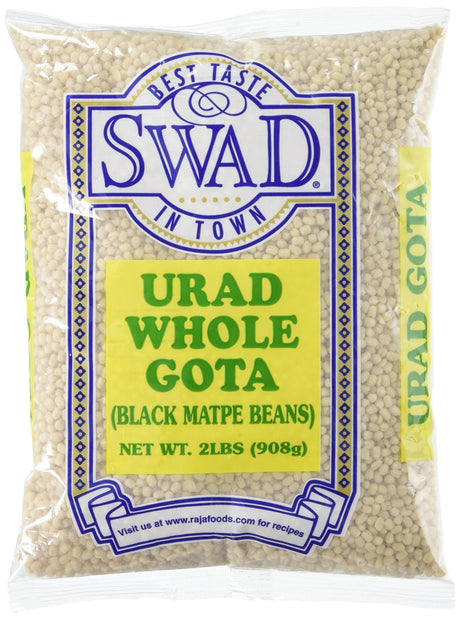 Great Bazaar Swad Urad Whole Dal, White, 2 Pound - Mighty Depot
