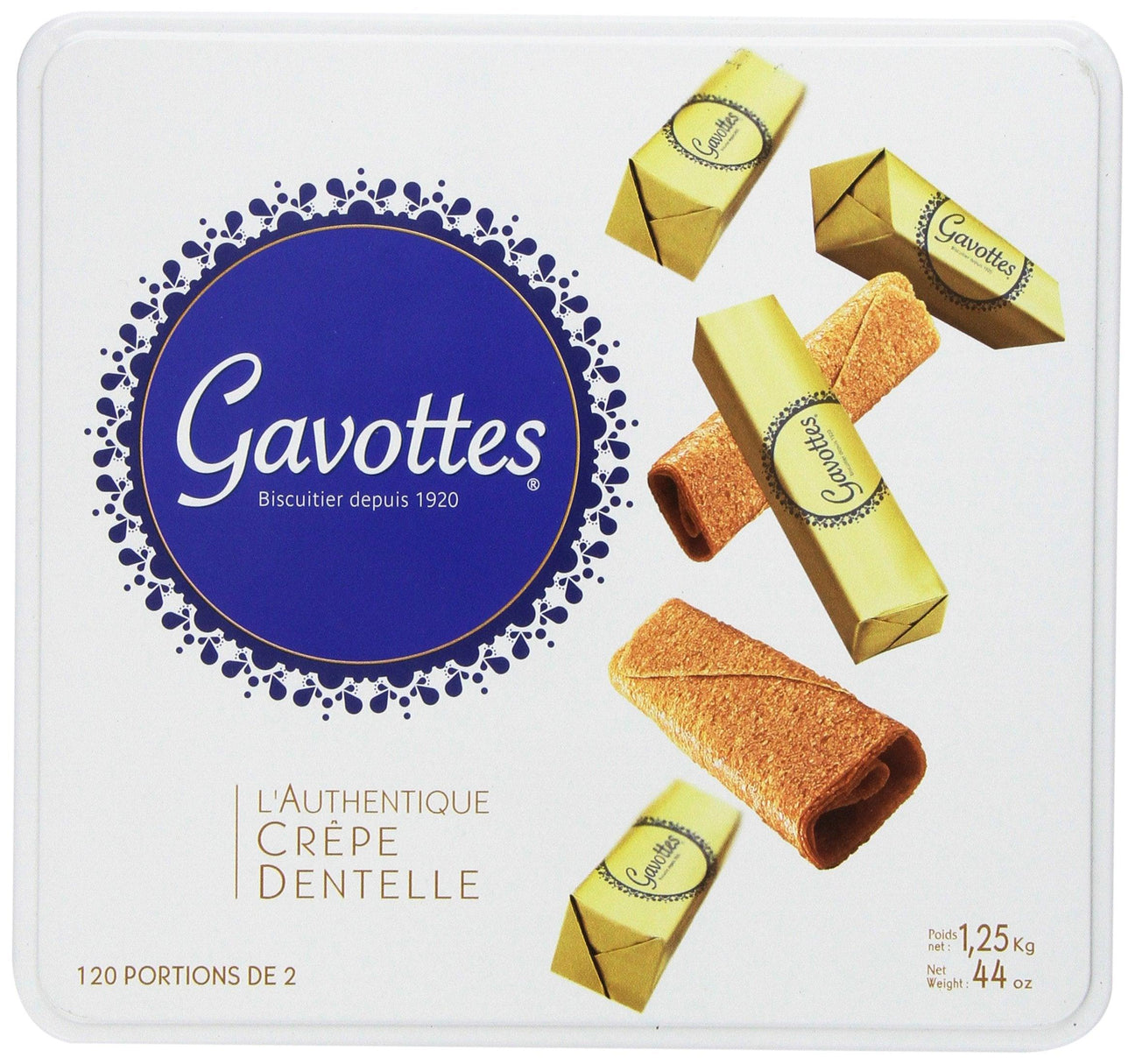 Gavottes - Crispy Lace Crepes from France, 240ct, 44oz - Mighty Depot