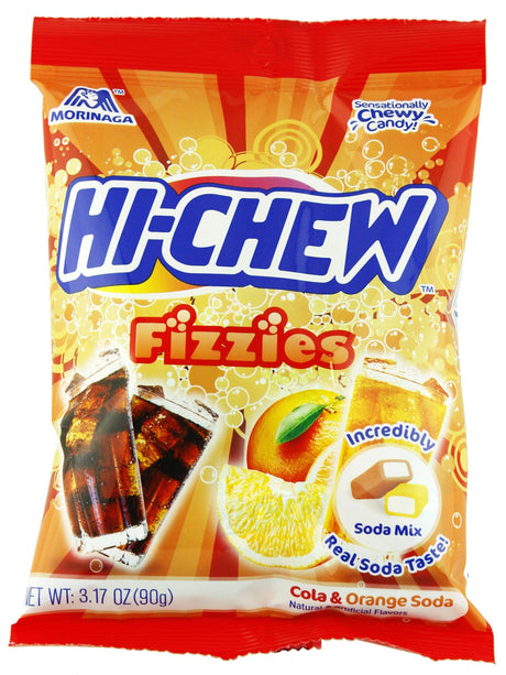 Hi-Chew Fizzies Mix, Cola & Orange Soda, 3.17 oz - Mighty Depot