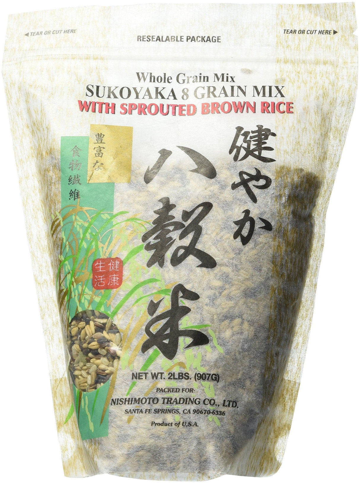 Nishimoto Trading Co., Sukoyaka 8 Grain Mix with Sprouted Brown Rice - Mighty Depot