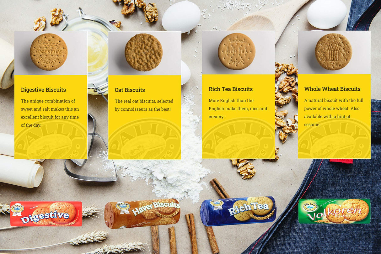 Pally Wheat Flour Biscuits **Oat Biscuits (300g)**- Product of Netherlands - Mighty Depot