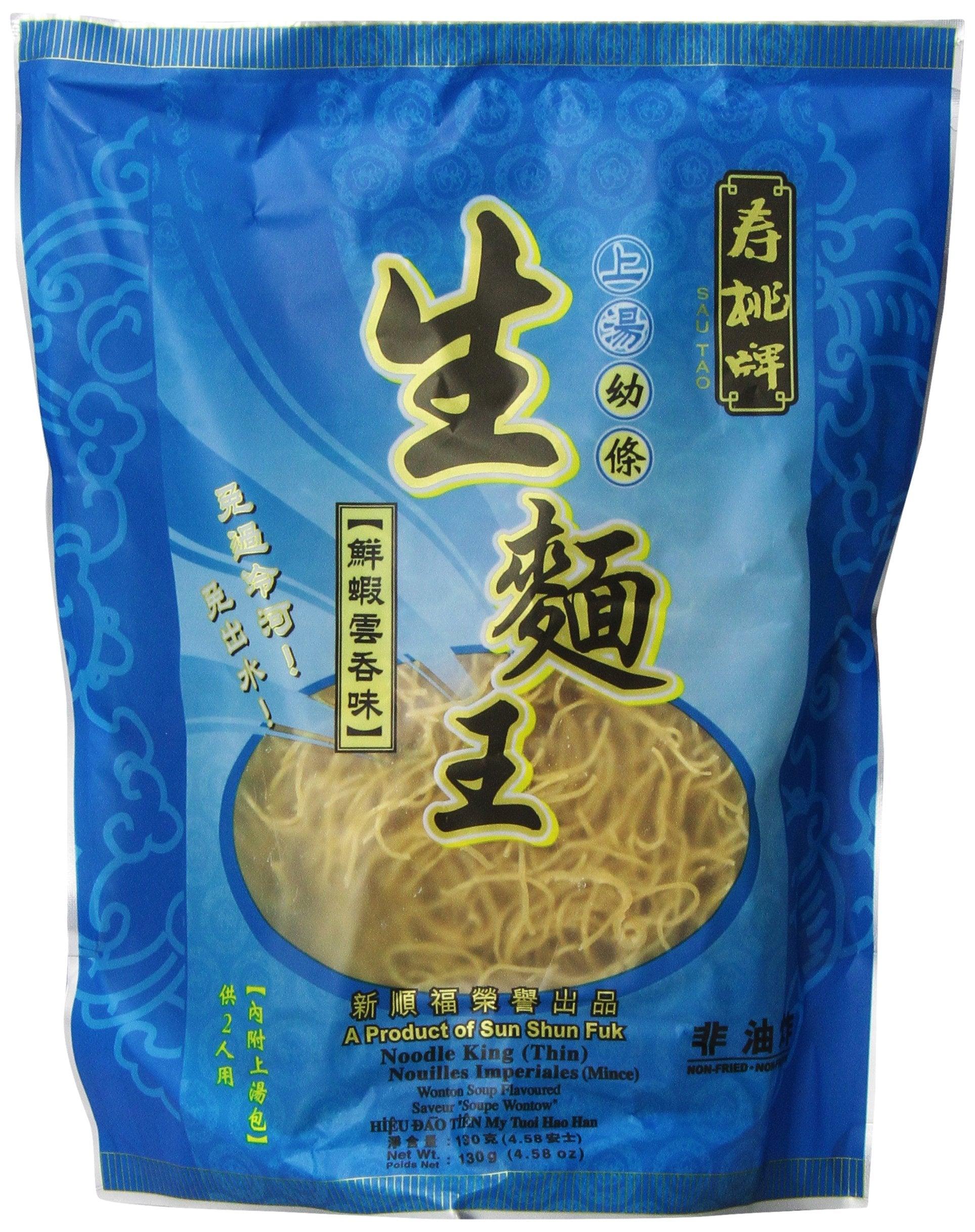 Noodle King Ramen Thin Noodle Wonton, 4.58-Ounce Packages (Pack of 12)