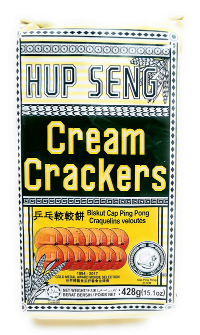 Hup Seng Crackers 15.1 oz Pack of 2 (Including Sugar and Crème Crackers)