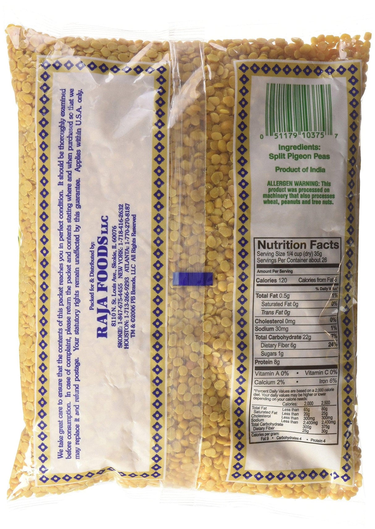 Swad Toor Dal Unoily, 32-ounces (Pack of3) - Mighty Depot