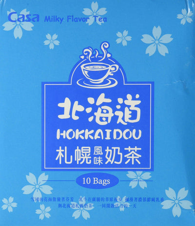 Casa Milky Flavor Tea, Hokkaidou Sapporo, 10-count Boxes (Pack of 1)