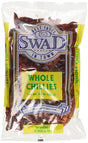 Swad Whole Red Dried Chillies 3.5oz., 100 Grams/ Indian Groceries - Mighty Depot