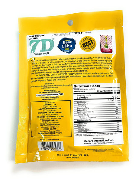 7D Dried Mangoes - Mighty Depot