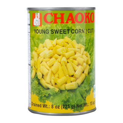 Chaokoh Cut Young Corn, 15 Ounce