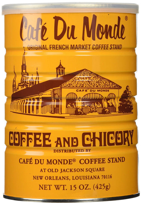 Half a Dozen Cans (6 Cans) of Coffee Du Monde - 15 oz. cans - Mighty Depot