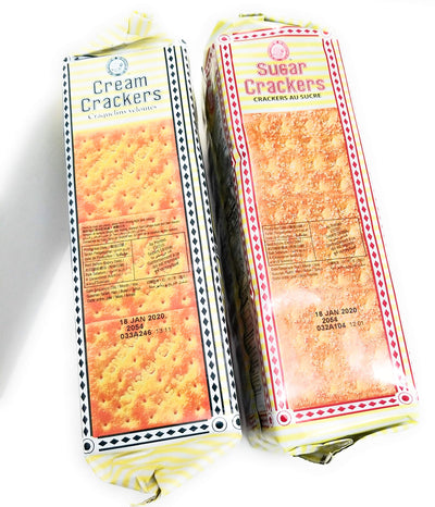 Hup Seng Crackers 15.1 oz Pack of 2 (Including Sugar and Crème Crackers)