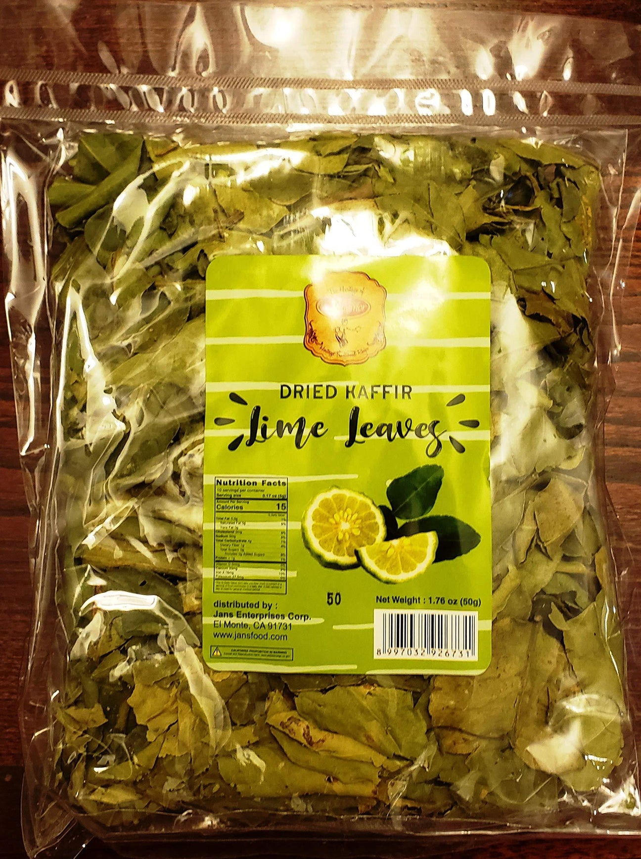 Dried Kaffir Lime Leave 50g (1.76 oz) - Mighty Depot