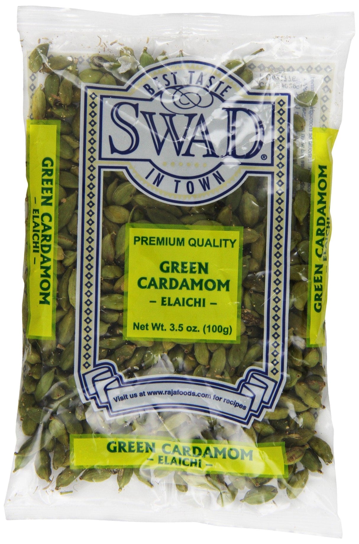 Swad Cardamom Indian Grocery Spice, Pods Green, 3.5 Ounce - Mighty Depot