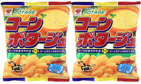Riska Corn Potage Corn Puff Snack 2.65oz (2 Pack) - Mighty Depot