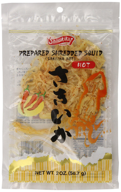 Shirakiku Saki Ika Spicy Shredded Squid, 2 Ounce - Mighty Depot