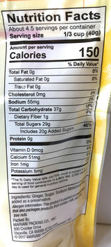 Mariani Crystallized Ginger - 6 ounce Package of Candied Ginger also called Crystalized Ginger - Mighty Depot