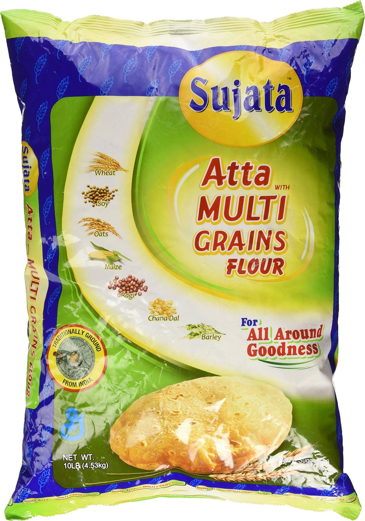 Pillsbury (Sujata) Atta with Multi-Grains Flour 10lb - Mighty Depot
