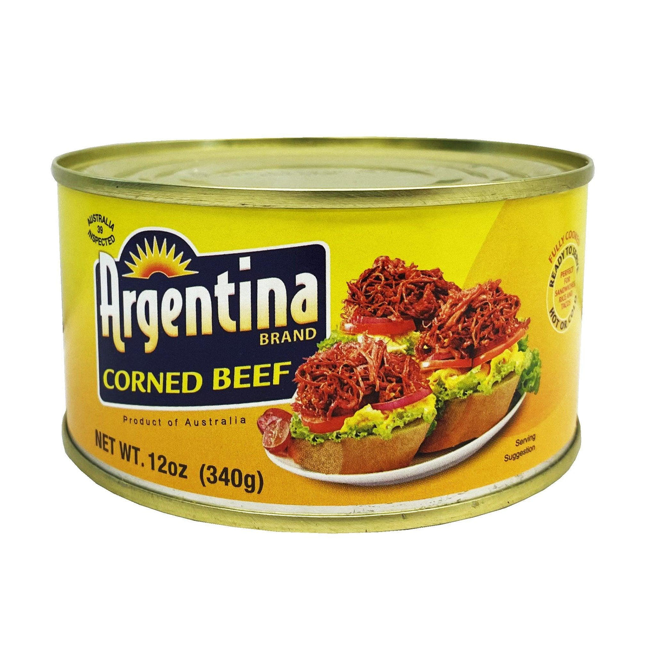 Argentina - Corned Beef Long Shreds, 12 Ounces, (6 Cans) - Mighty Depot