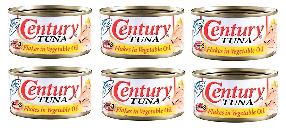 Century Tuna Flakes in Vegetable Oil 180g (6 Pack) - Mighty Depot